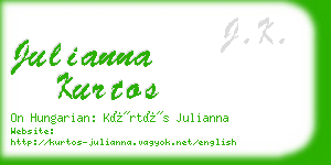 julianna kurtos business card